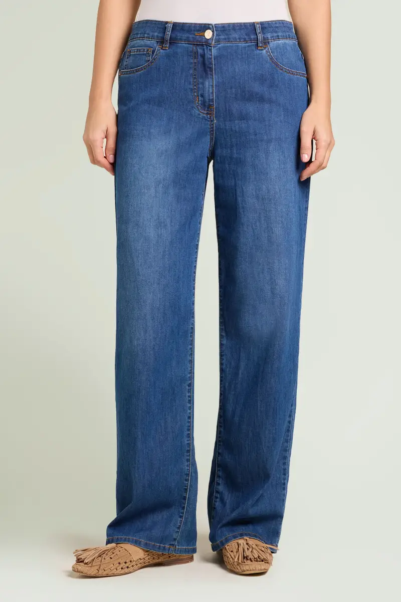 JEANS WIDE LEG Donna miniatura 2