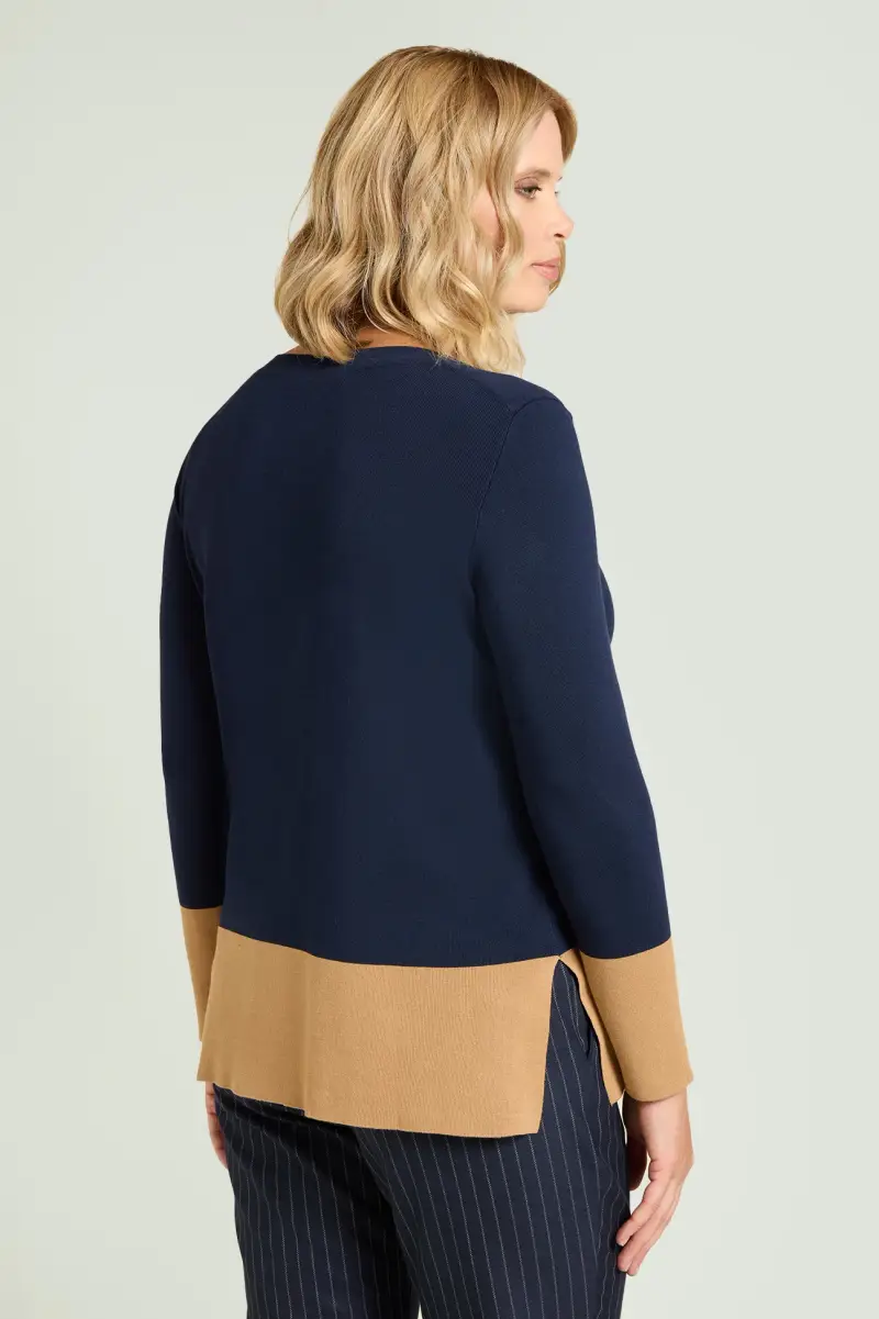 MAGLIA COLOR BLOCK Donna miniatura 3