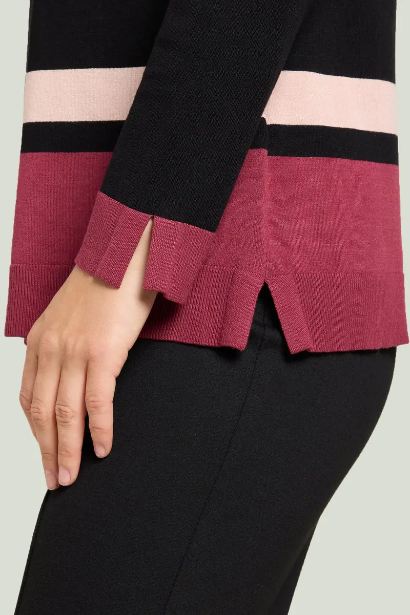 MAGLIA COLOR BLOCK Donna miniatura 2