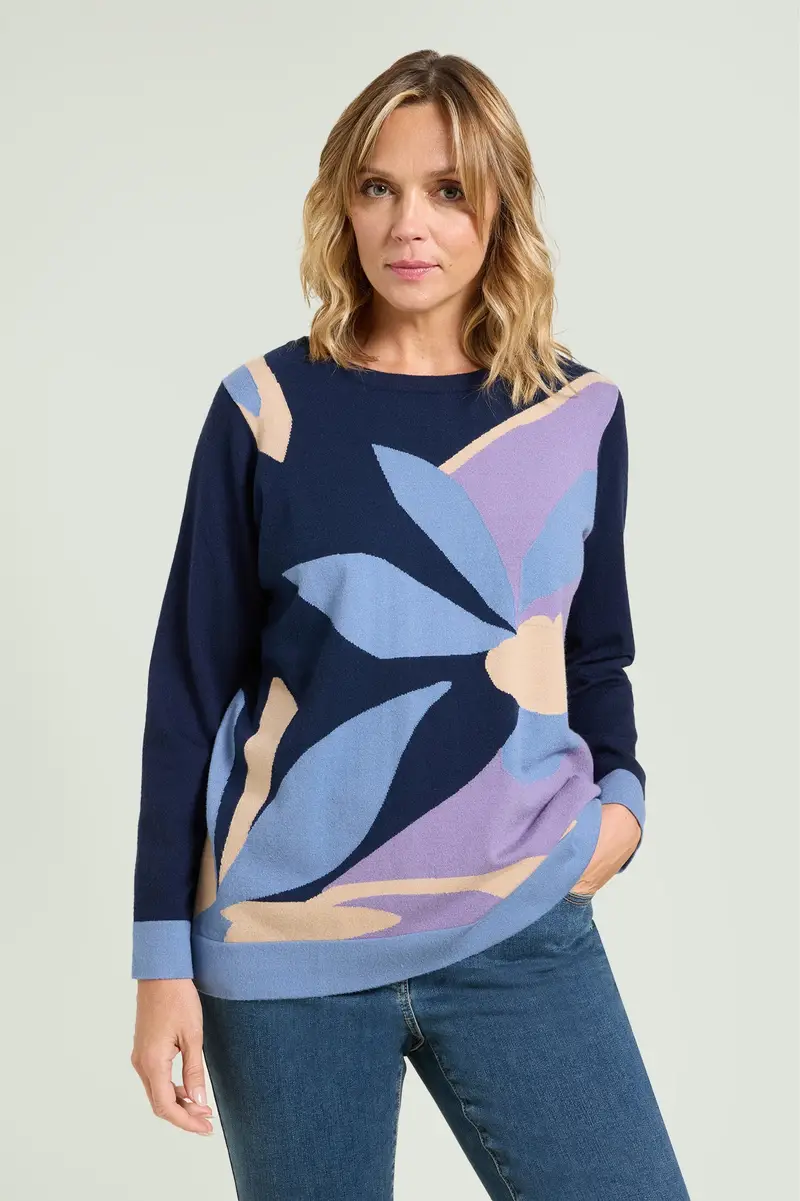 Luisa Viola MAGLIA CON INTARSIO Donna