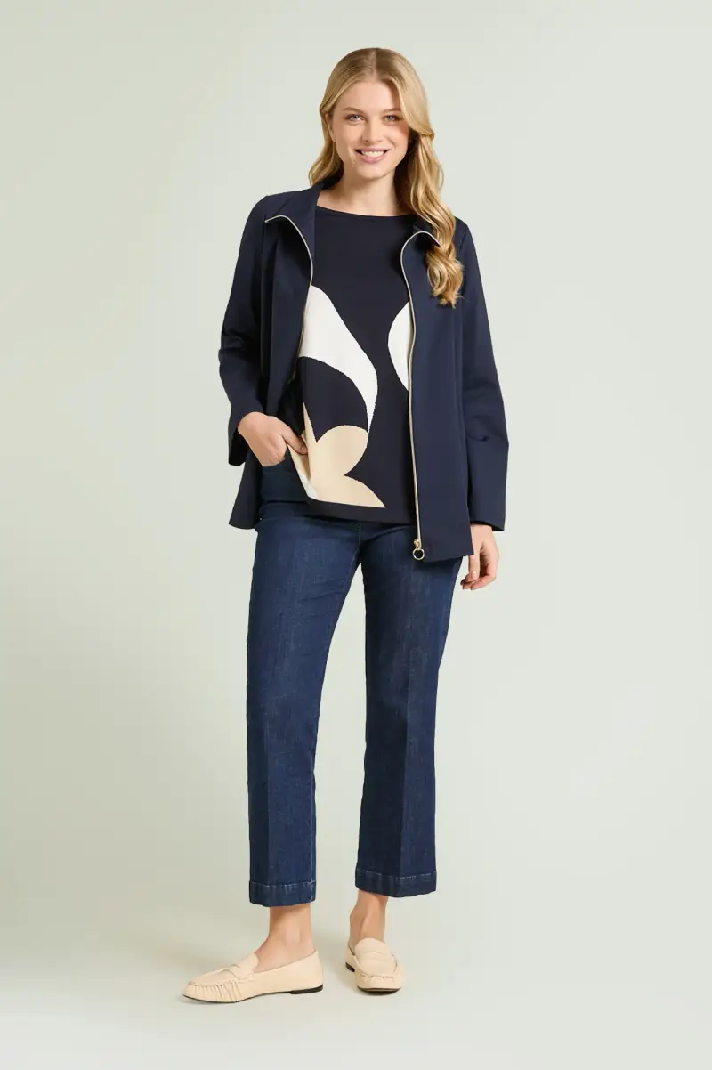 MAGLIA CON INTARSIO Donna miniatura 4