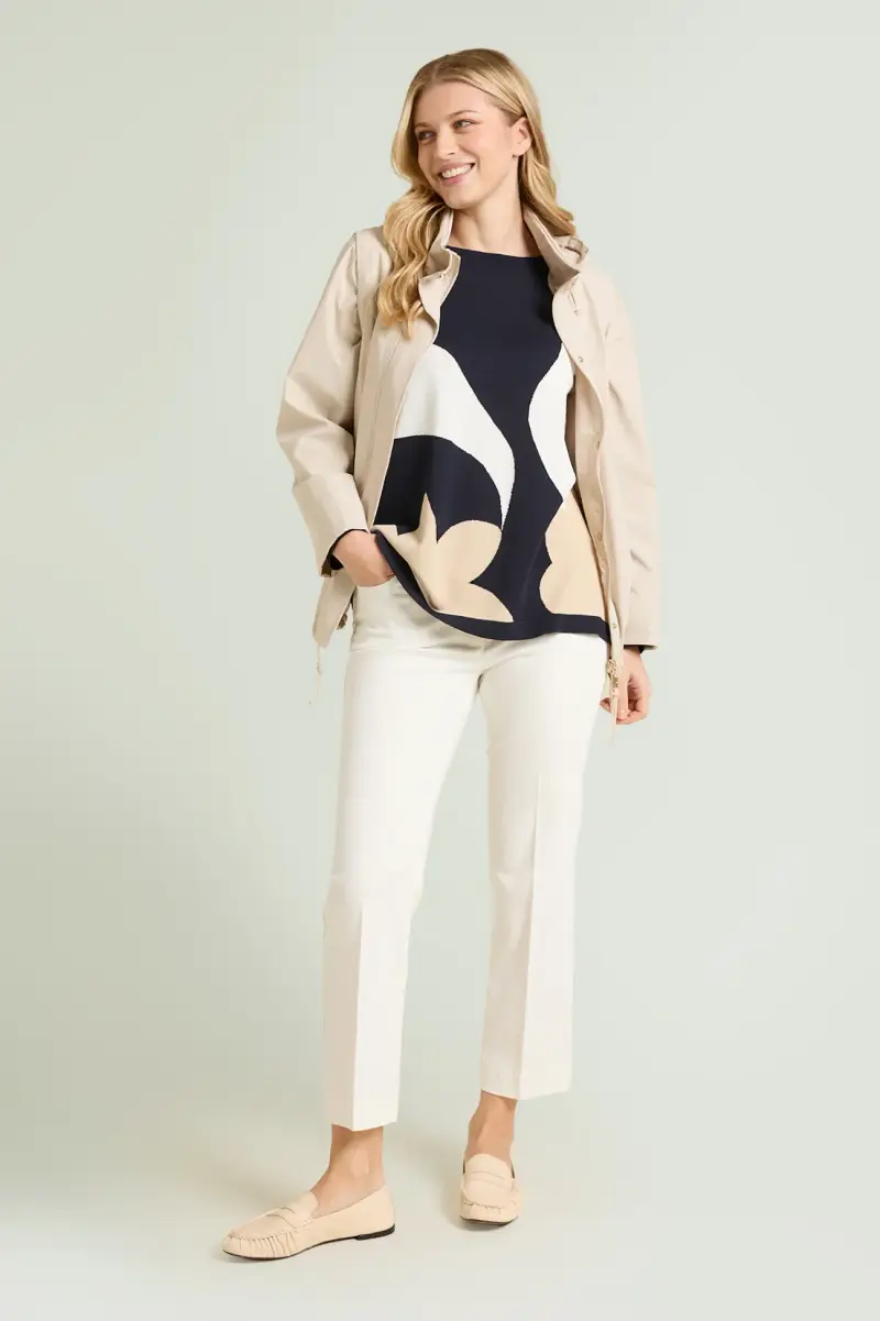 MAGLIA CON INTARSIO Donna miniatura 5