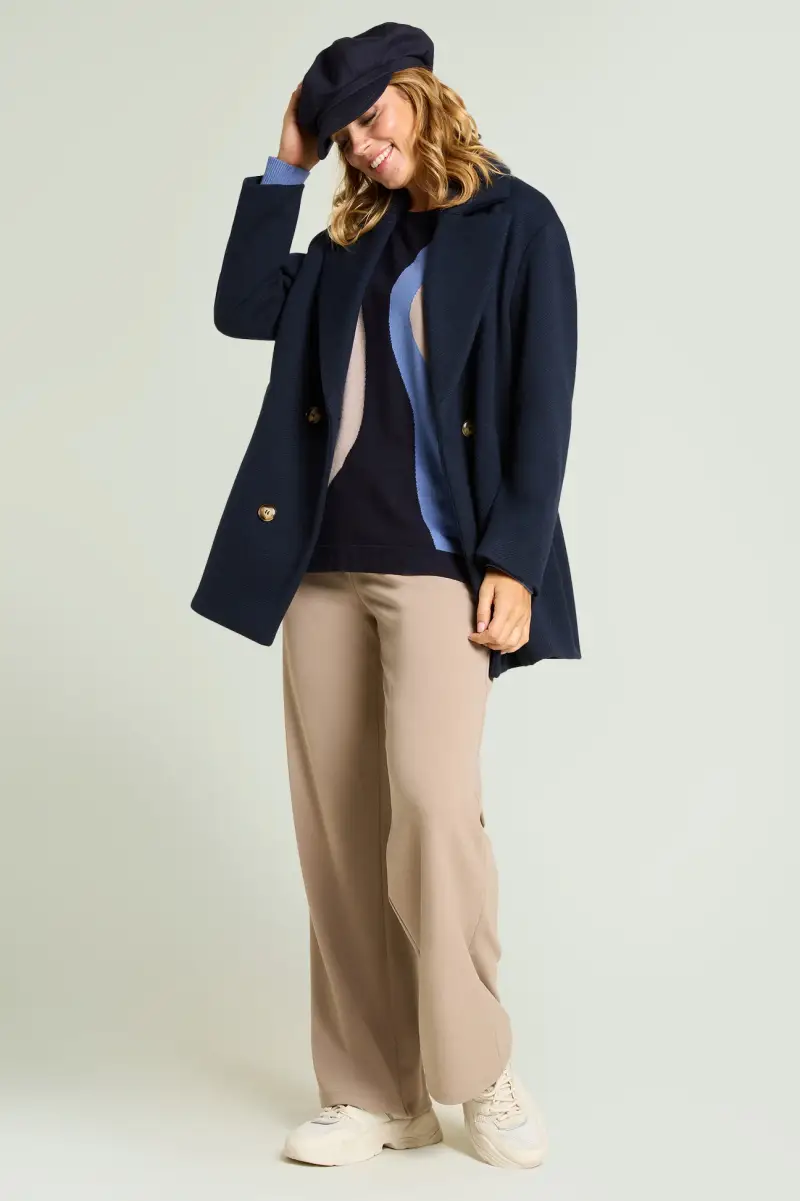 MAGLIA CON INTARSIO Donna miniatura 3