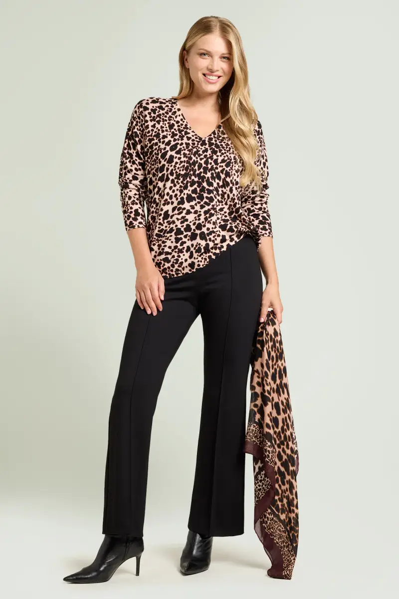 MAGLIA CON STAMPA ANIMALIER Donna miniatura 3