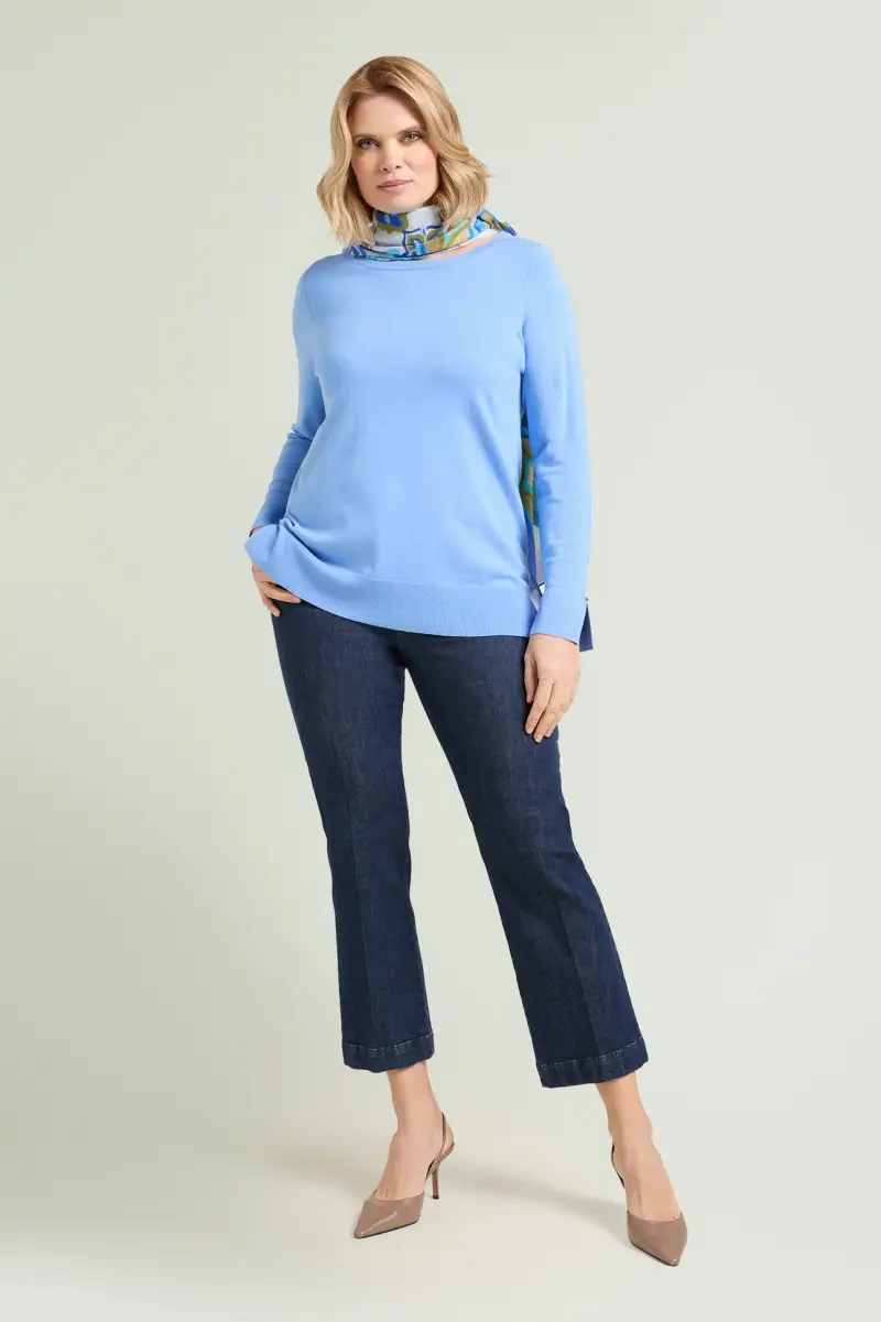 MAGLIA IN VISCOSA COMFORT Donna miniatura 4