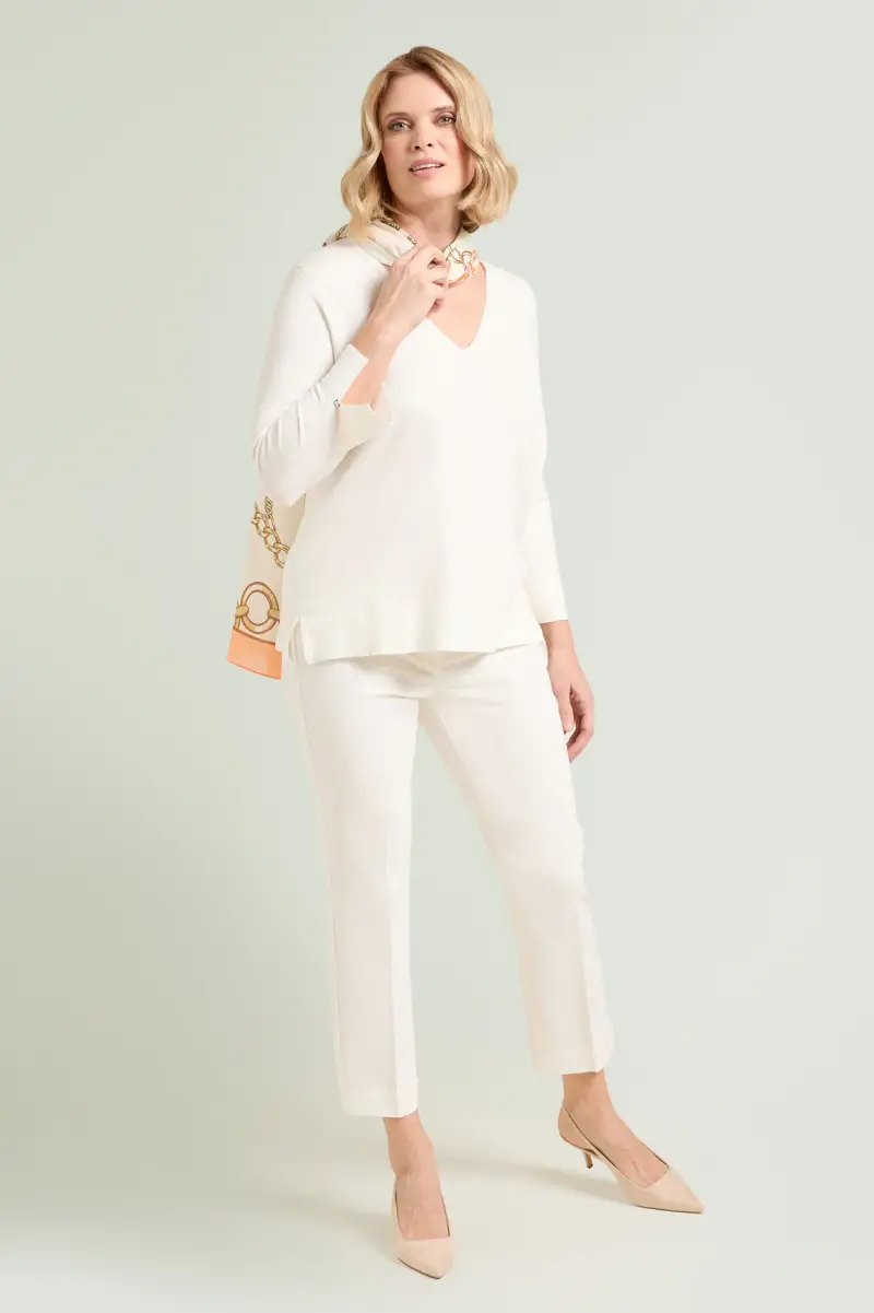 MAGLIA IN VISCOSA COMFORT Donna miniatura 4