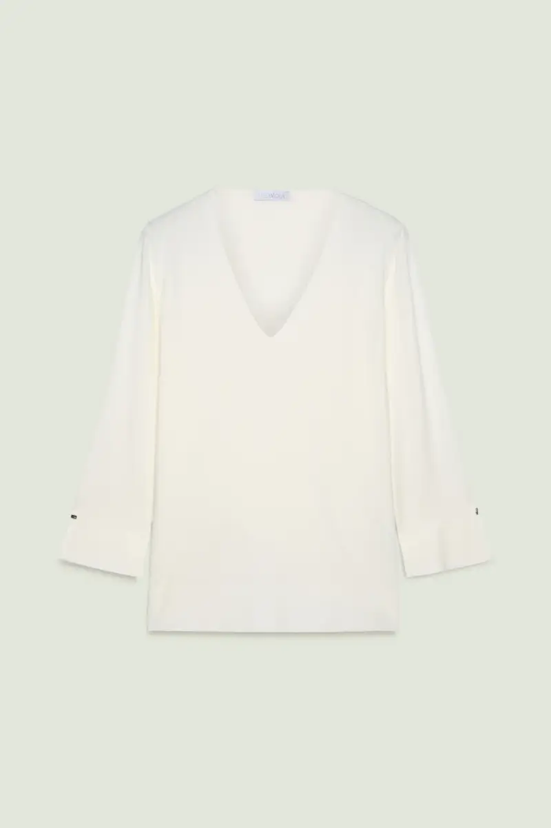 MAGLIA IN VISCOSA COMFORT Donna miniatura 5