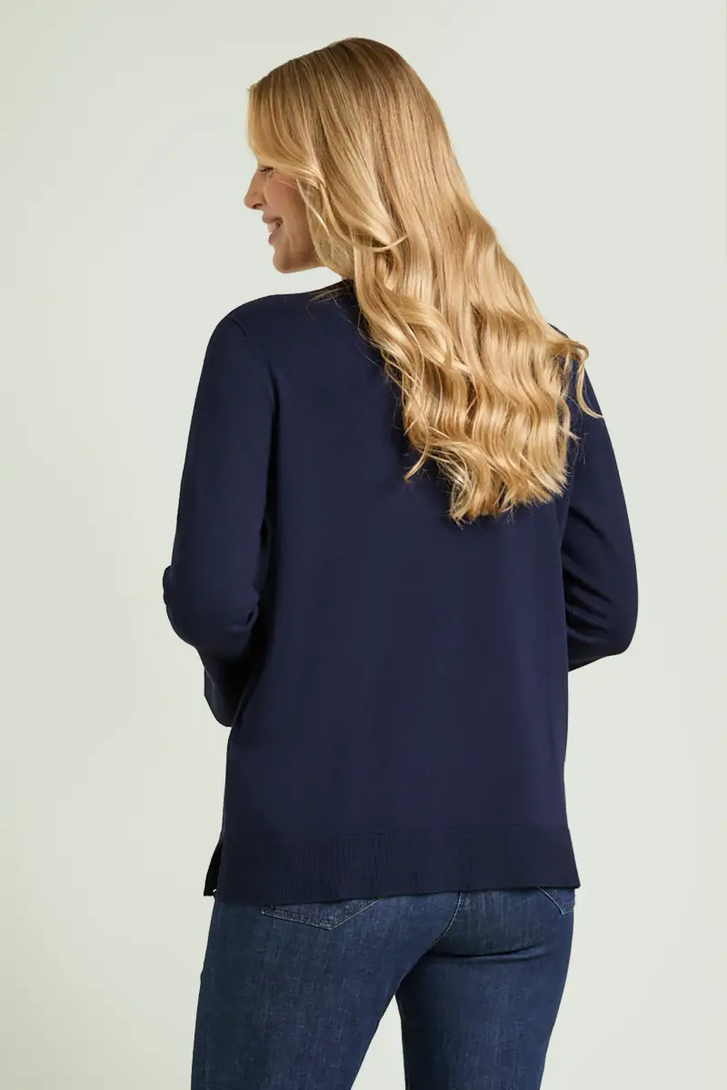 MAGLIA IN VISCOSA COMFORT Donna miniatura 3