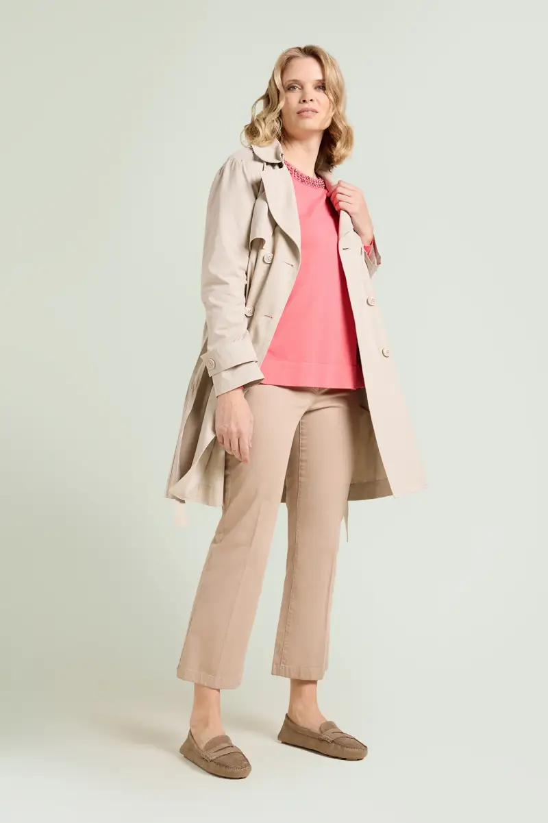 MAGLIA IN VISCOSA COMFORT RICAMATA A MANO Donna miniatura 4