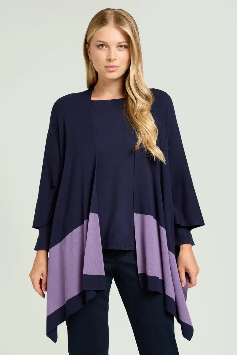 Luisa Viola MANTELLA COLOR BLOCK Donna