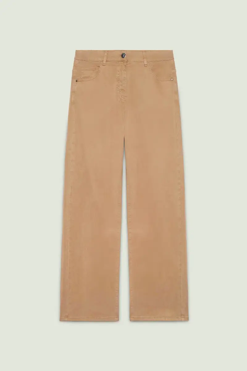 PANTALONI 5 TASCHE WIDE LEG Donna miniatura 4