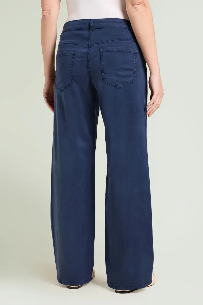 PANTALONI 5 TASCHE WIDE LEG Donna miniatura 3