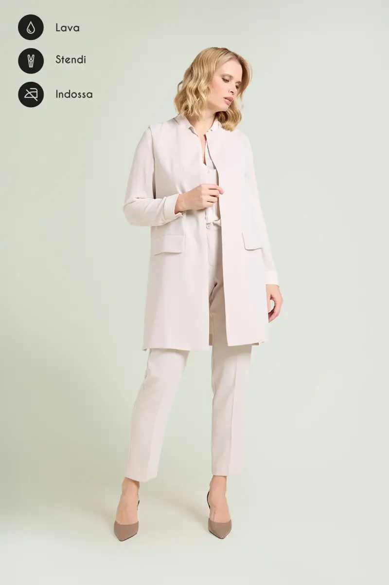 PANTALONI A SIGARETTA IN CREPE CADY Donna