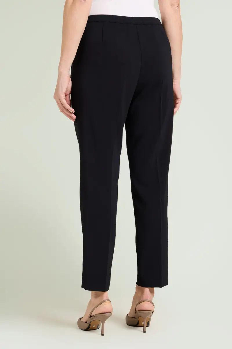 PANTALONI A SIGARETTA IN CREPE CADY Donna miniatura 4