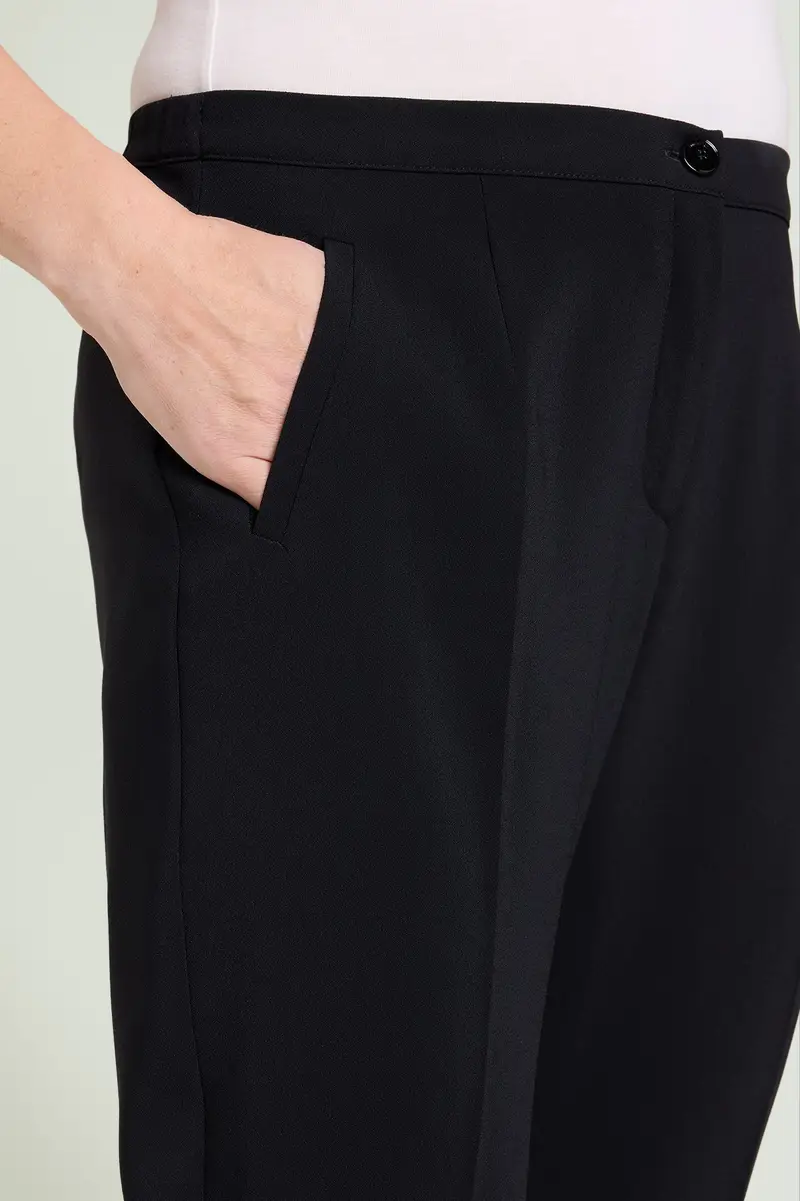 PANTALONI A SIGARETTA IN CREPE CADY Donna miniatura 3