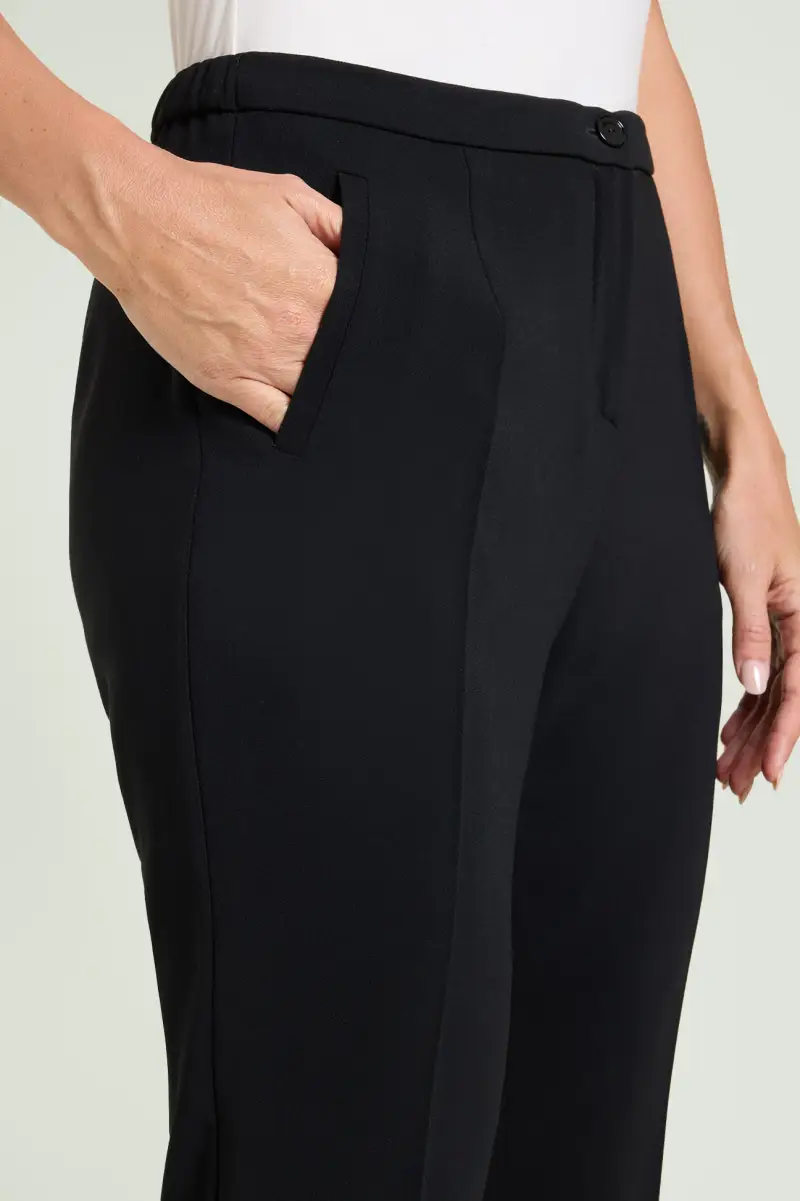 Luisa Viola Pantaloni a sigaretta in crepe cady donna miniatura 3