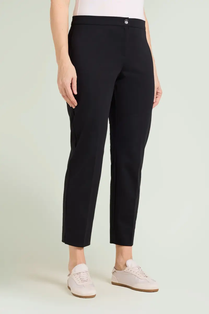 PANTALONI A SIGARETTA IN PUNTO MILANO Donna miniatura 2