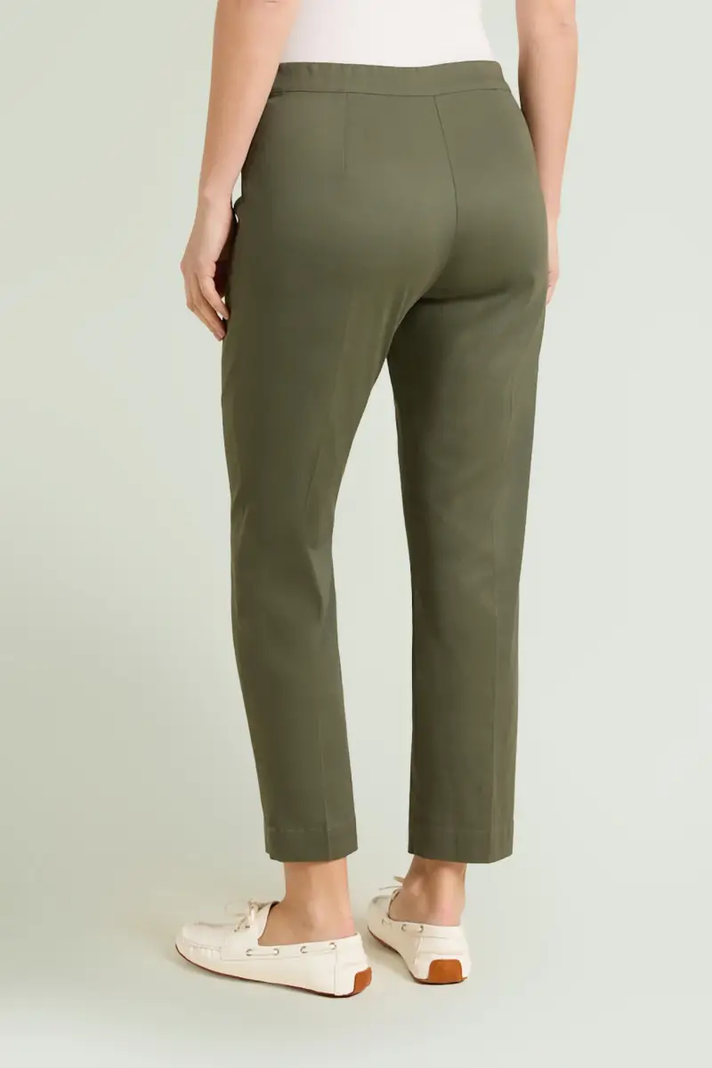 PANTALONI A SIGARETTA IN RASATELLO Donna miniatura 3