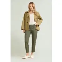 PANTALONI A SIGARETTA IN RASATELLO Donna miniatura 5