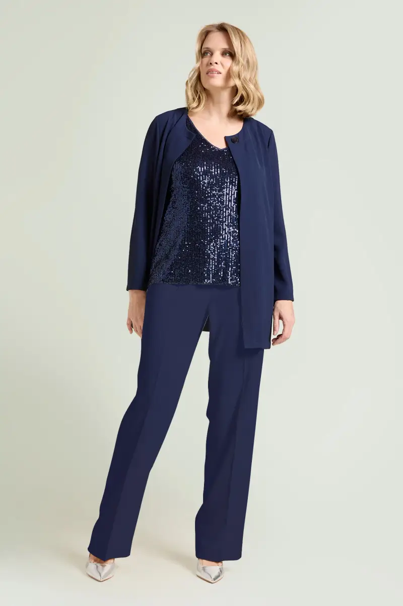 PANTALONI AMPI IN CADY Donna