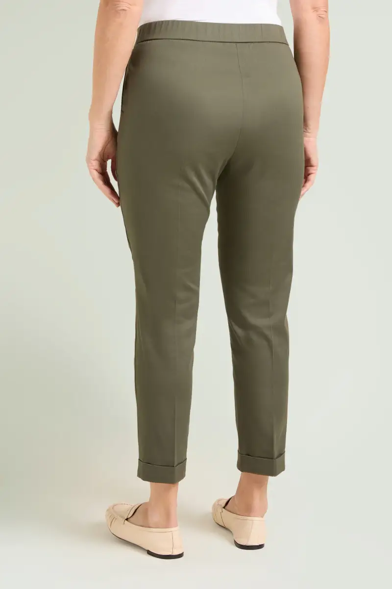 PANTALONI CHINOS IN RASATELLO Donna miniatura 3