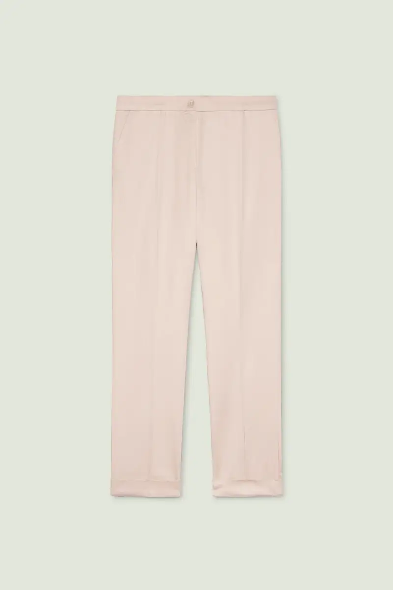 PANTALONI CHINOS IN RASATELLO Donna miniatura 5