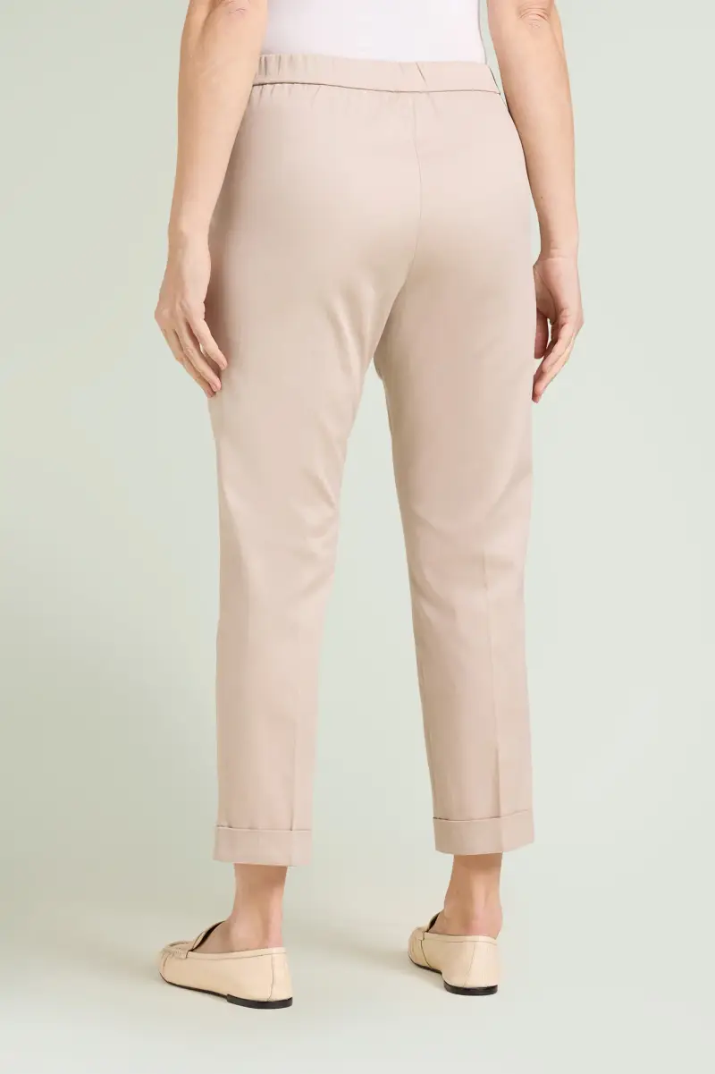 PANTALONI CHINOS IN RASATELLO Donna miniatura 3