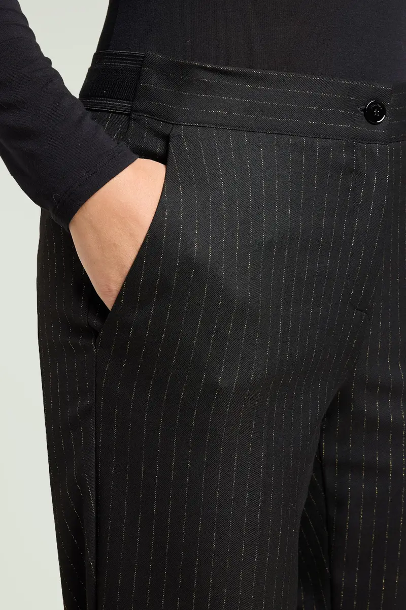 PANTALONI GESSATI LUREX Donna miniatura 2