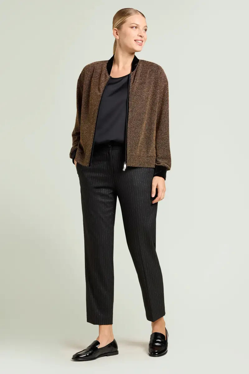 PANTALONI GESSATI LUREX Donna