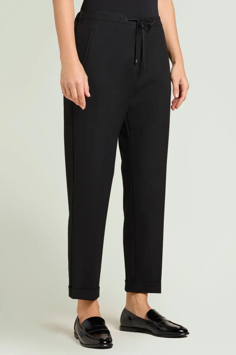 PANTALONI JOGGER IN TELA Donna miniatura 2