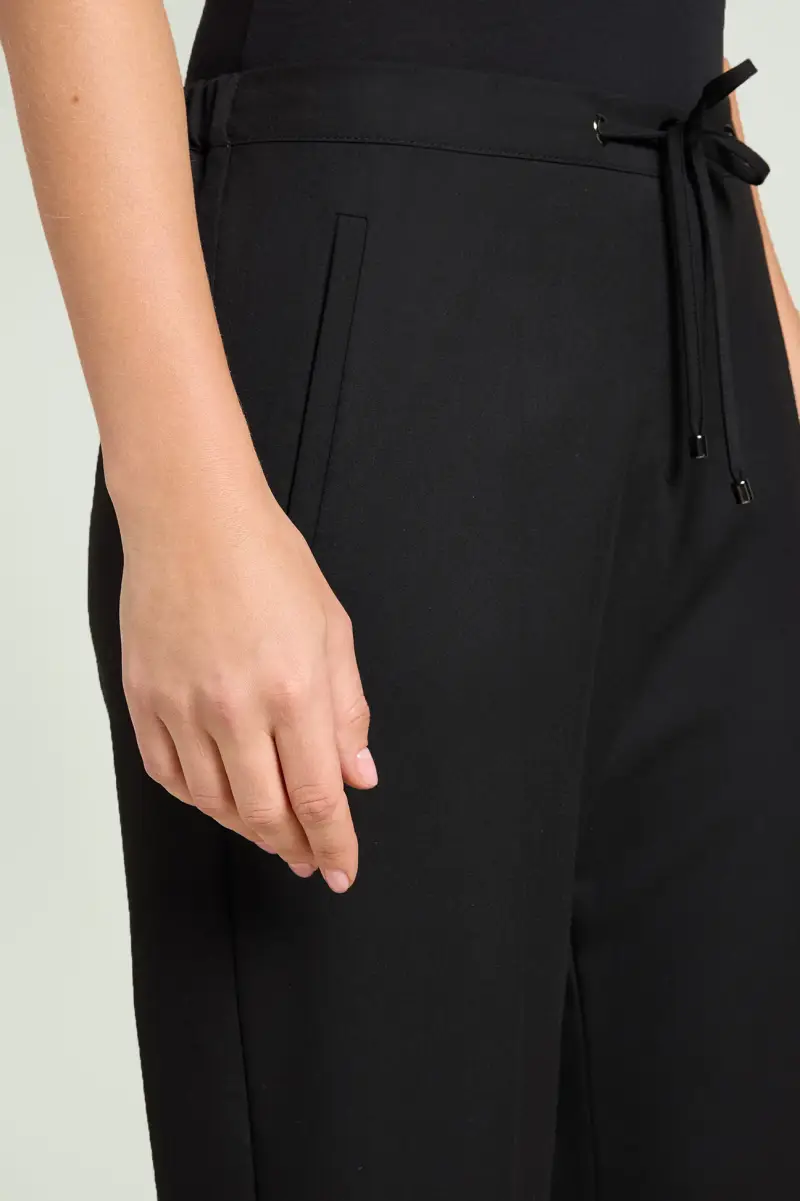 PANTALONI JOGGER IN TELA Donna miniatura 3