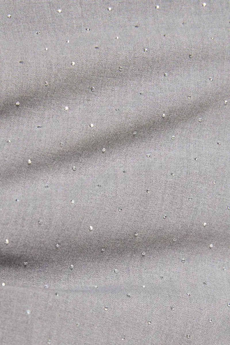 PANTALONI MELANGE FULL STRASS Donna miniatura 2