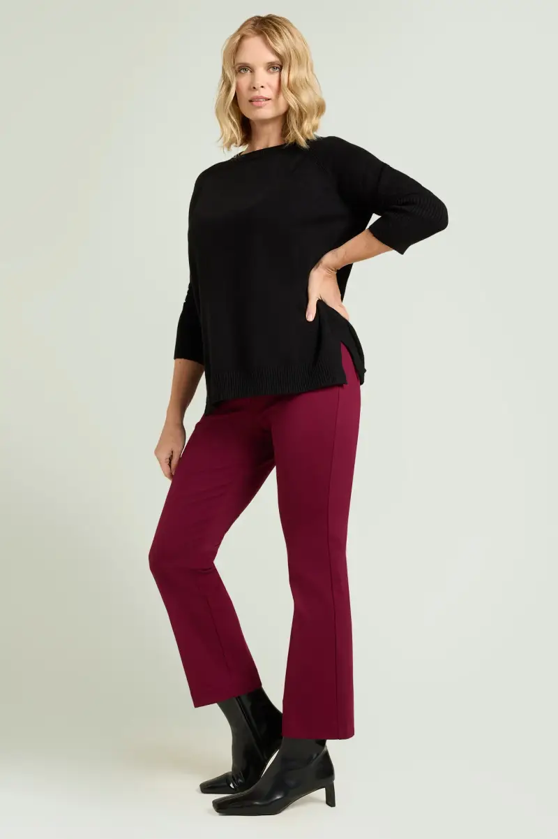 PANTALONI NO-HIPS KICK FLARE IN PUNTO MILANO Donna
