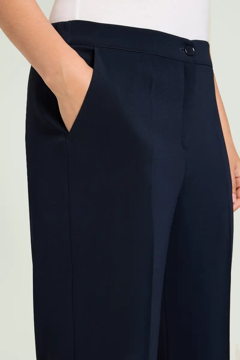 Luisa Viola PANTALONI PALAZZO IN CREPE CADY Donna miniatura 2