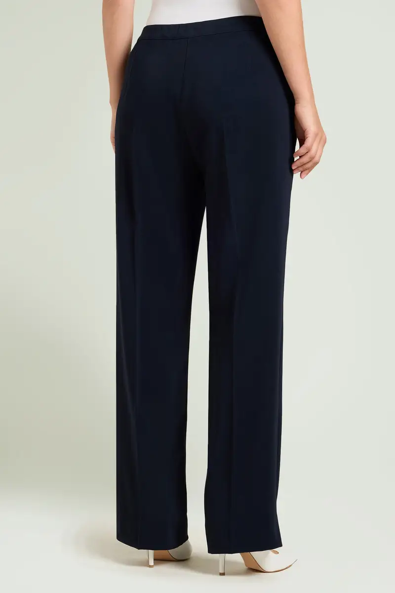 Luisa Viola PANTALONI PALAZZO IN CREPE CADY Donna miniatura 3