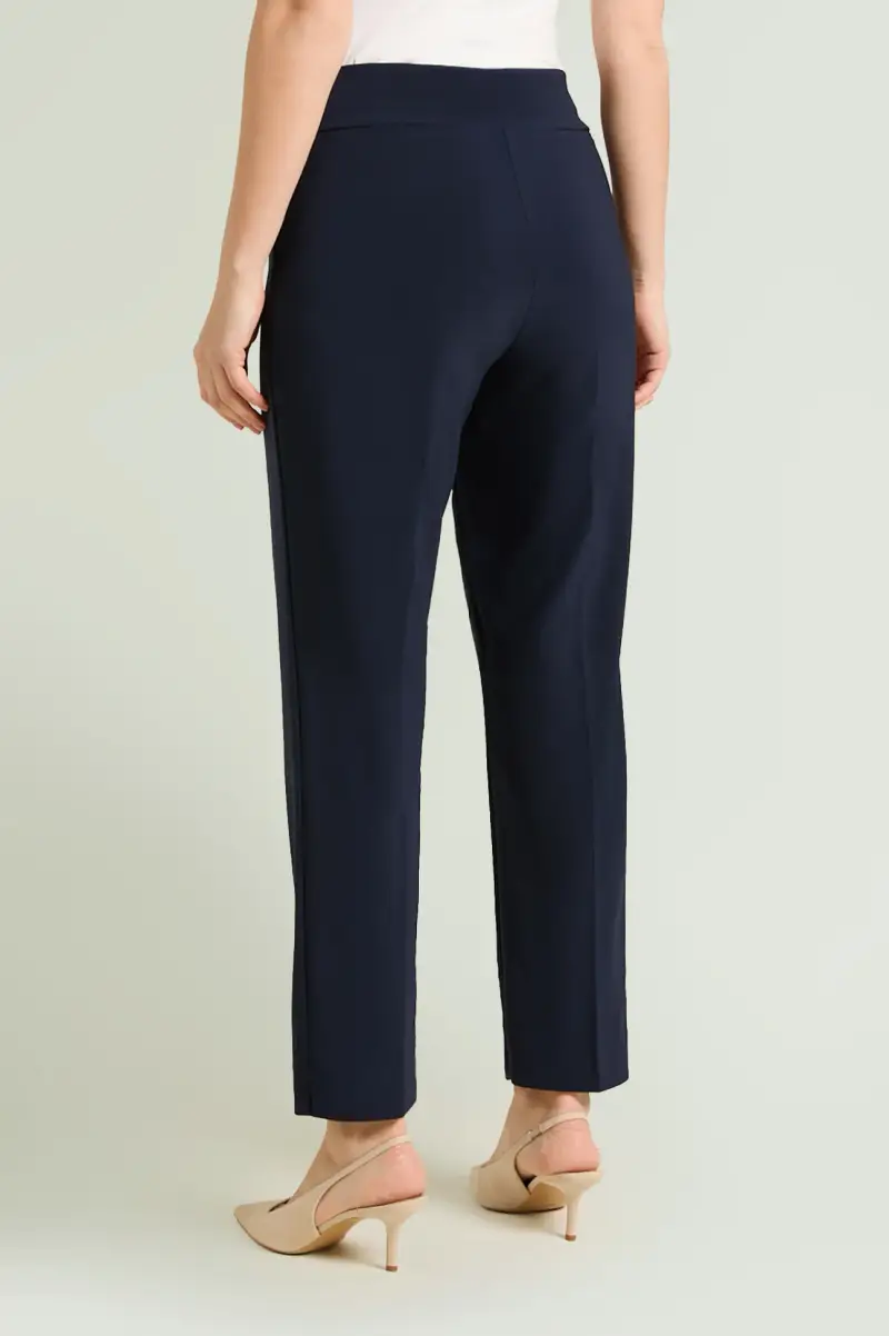 PANTALONI PULL-ON A SIGARETTA IN COMPACT STRETCH Donna miniatura 3