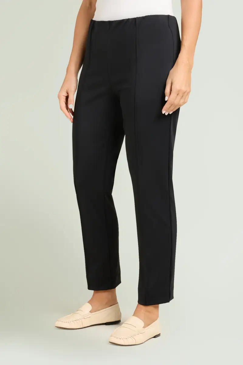 PANTALONI PULL-ON A SIGARETTA IN TECNO-STRETCH Donna miniatura 2