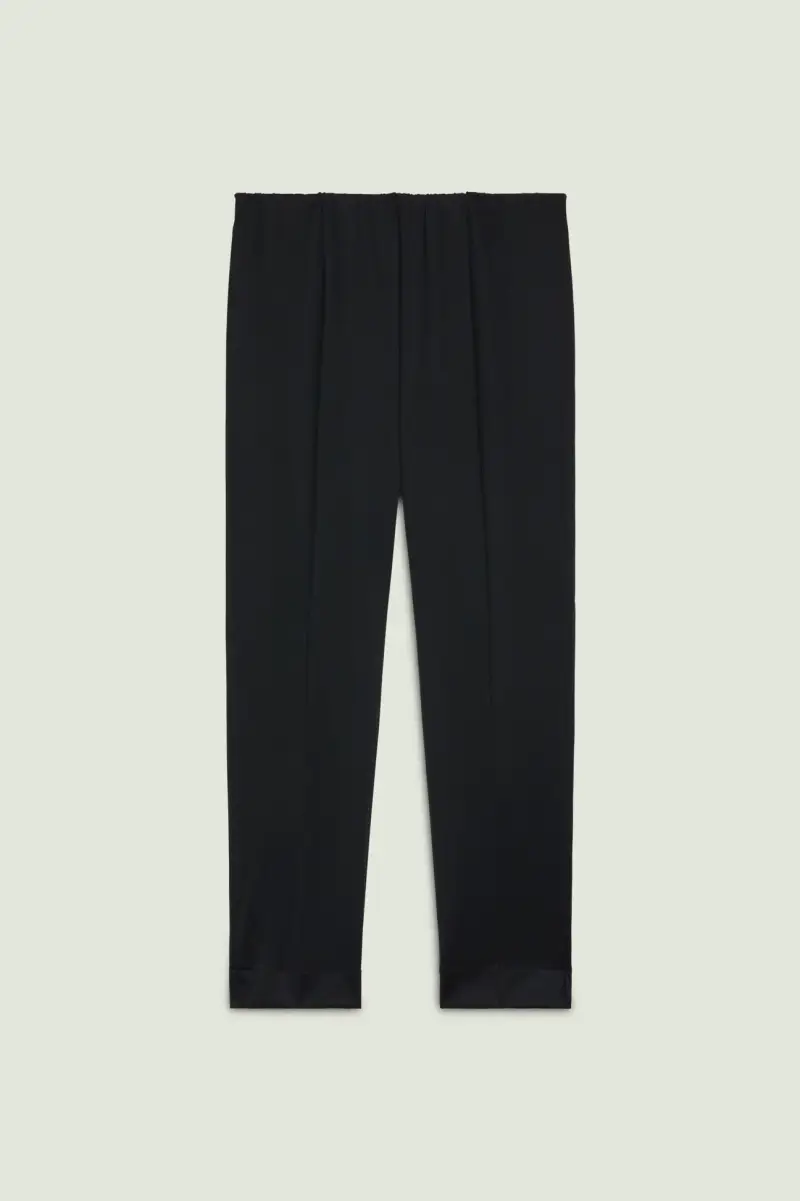 PANTALONI PULL-ON A SIGARETTA IN TECNO-STRETCH Donna miniatura 4