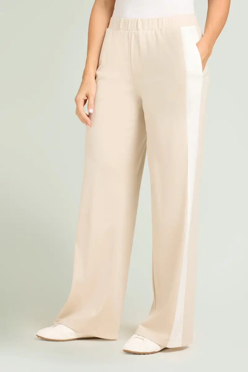 PANTALONI PULL-ON AMPI CON BANDE LATERALI Donna miniatura 2