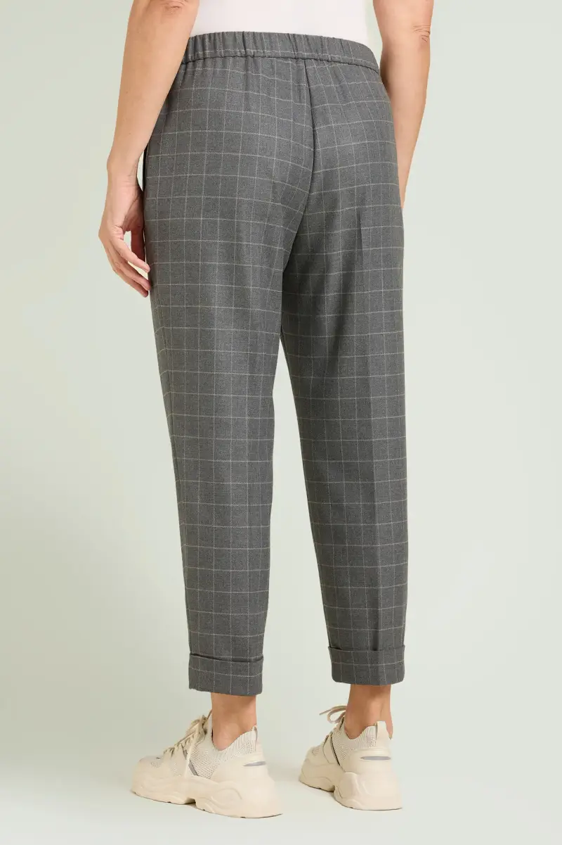 PANTALONI PULL-ON CHECK Donna miniatura 3