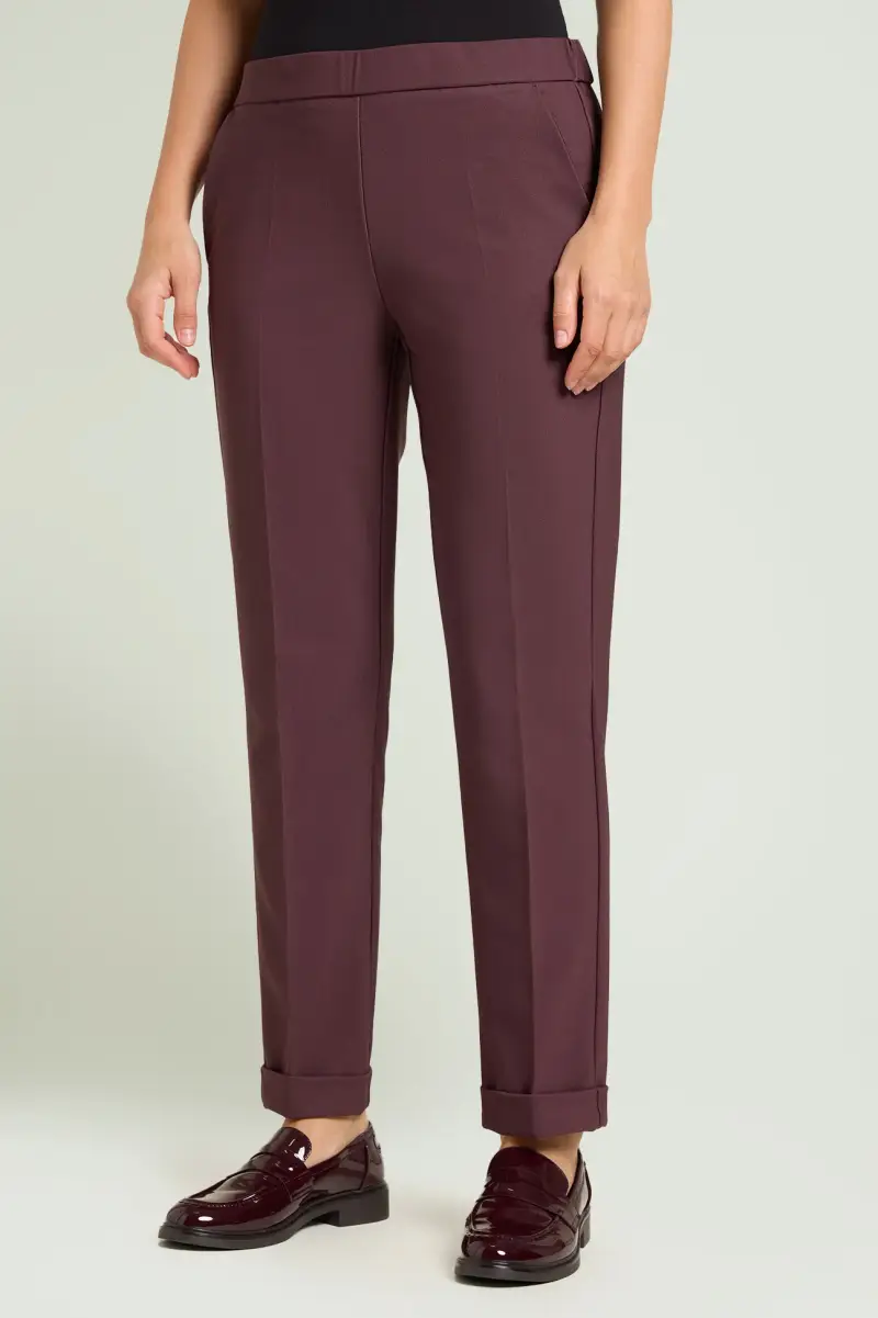PANTALONI PULL-ON CHINOS CON RISVOLTO Donna miniatura 2