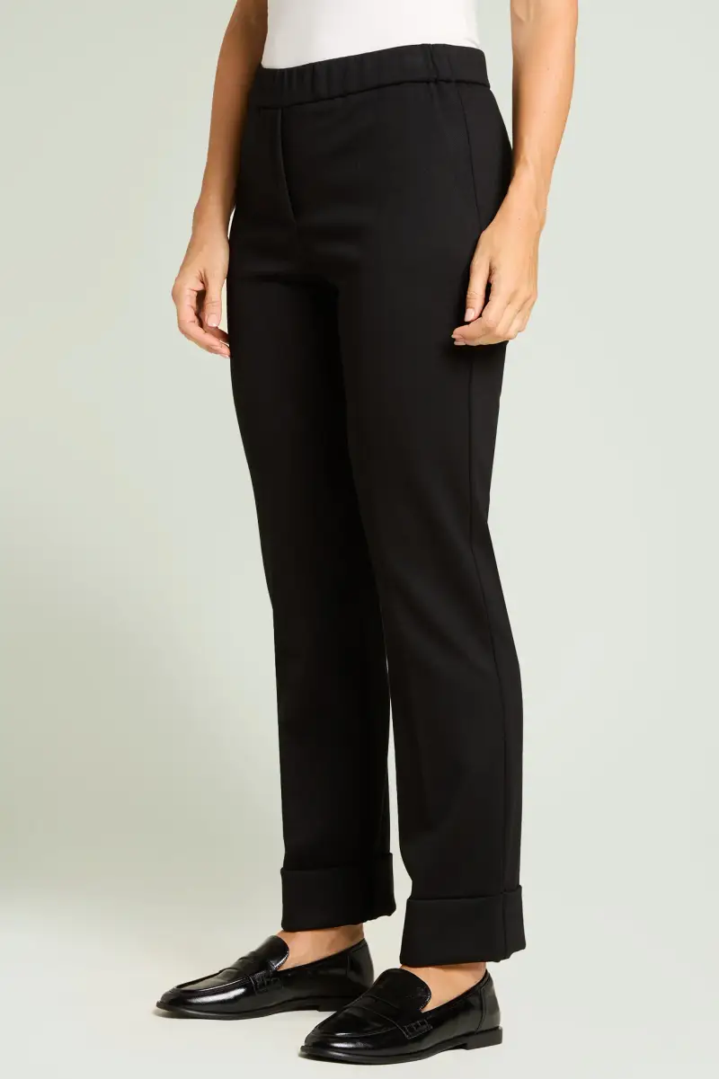 PANTALONI PULL-ON CHINOS CON RISVOLTO Donna miniatura 2