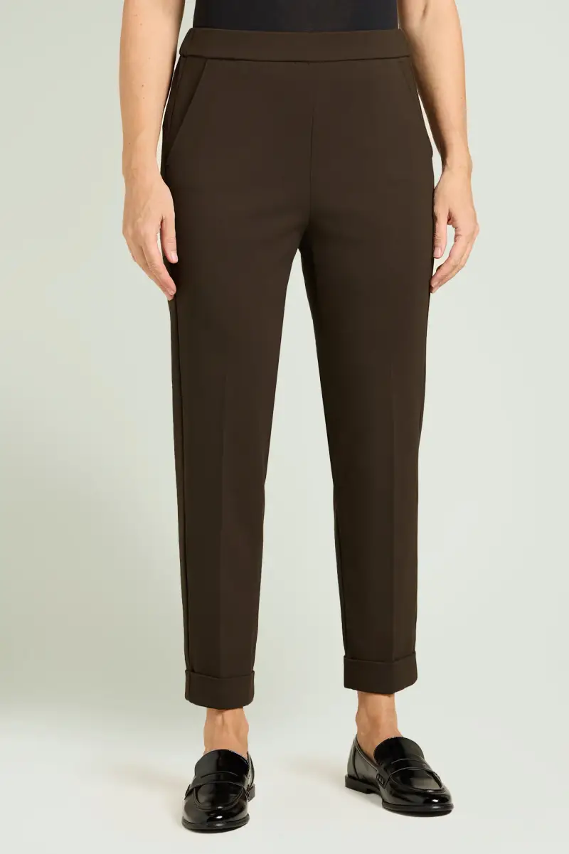 PANTALONI PULL-ON CHINOS IN PUNTO MILANO Donna miniatura 2