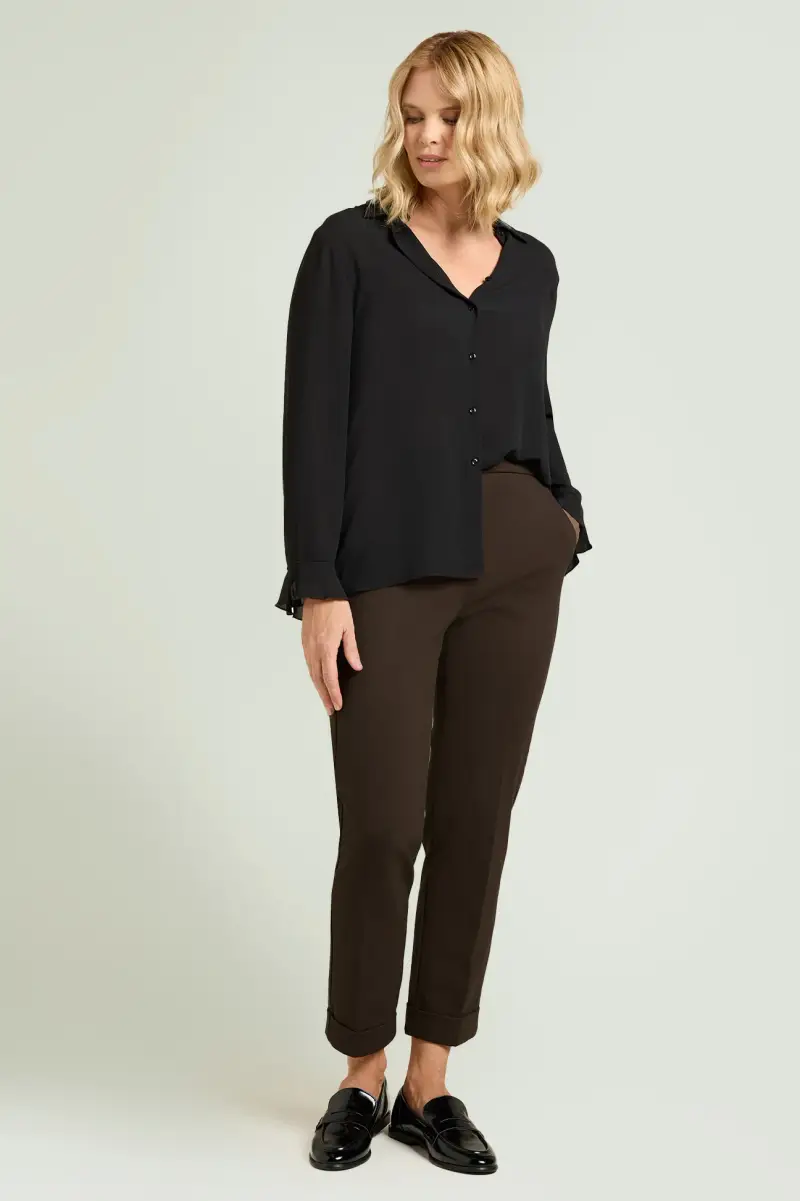PANTALONI PULL-ON CHINOS IN PUNTO MILANO Donna