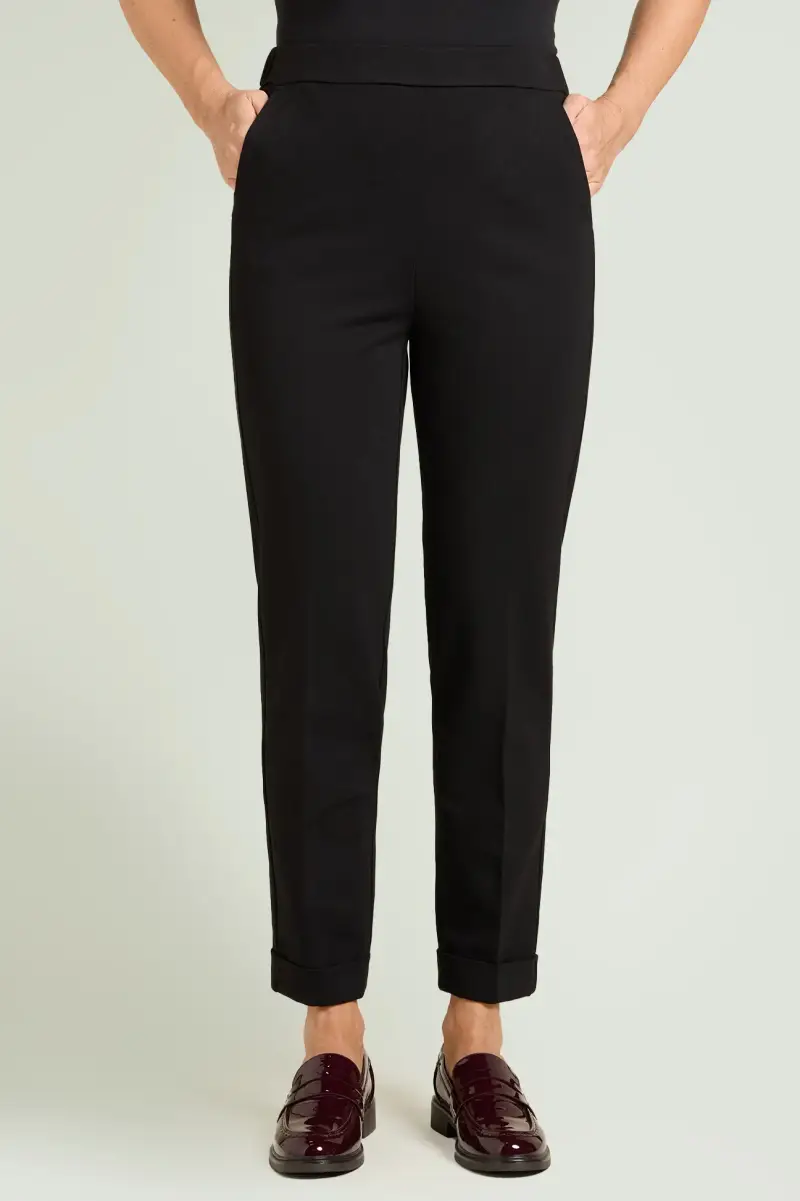 PANTALONI PULL-ON CHINOS IN PUNTO MILANO Donna miniatura 2