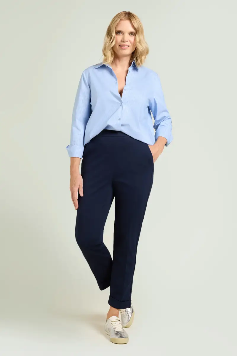 PANTALONI PULL-ON CHINOS IN PUNTO MILANO Donna