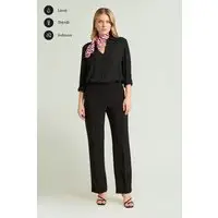 PANTALONI PULL-ON DRITTI IN COMPACT STRETCH Donna miniatura 5