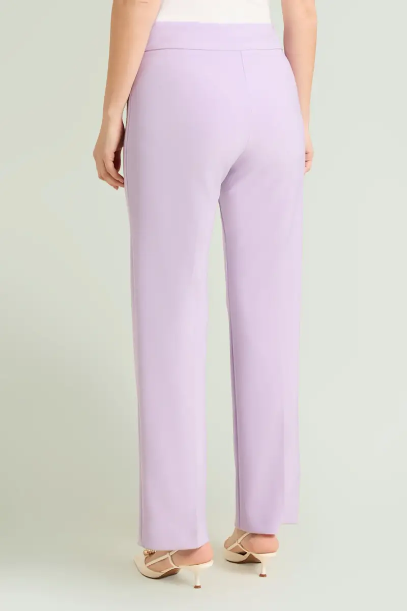 PANTALONI PULL-ON DRITTI IN COMPACT STRETCH Donna miniatura 3