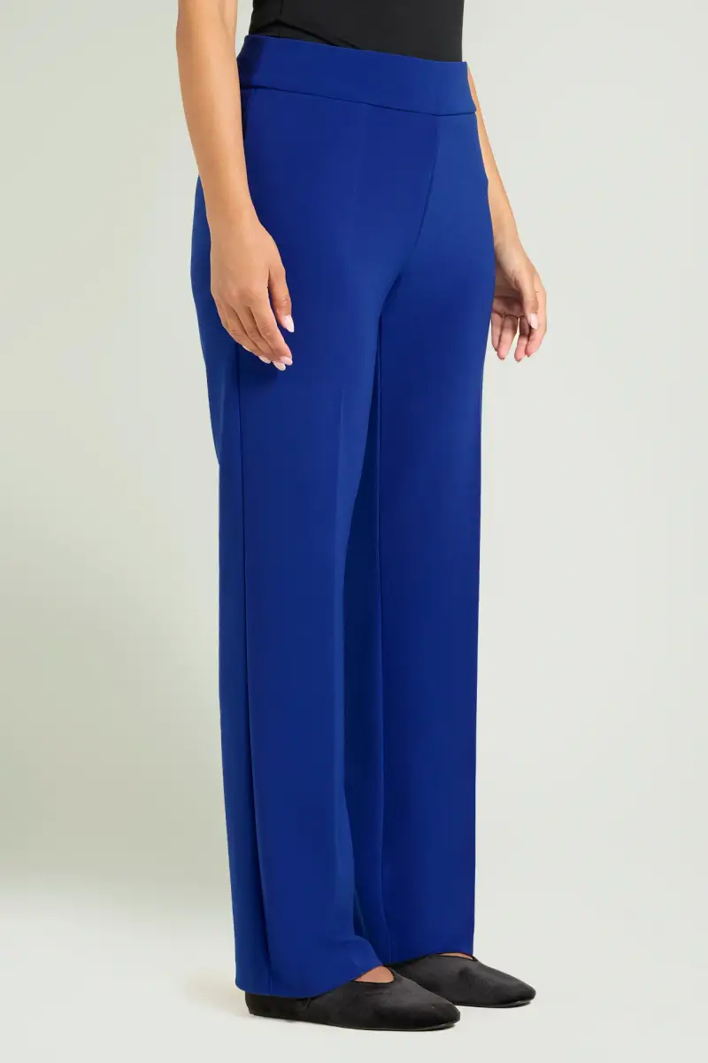 PANTALONI PULL-ON DRITTI IN COMPATTO STRETCH Donna miniatura 2