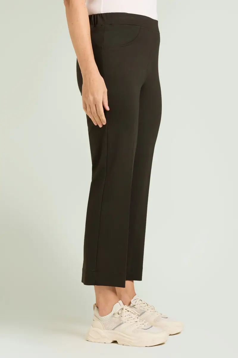 PANTALONI PULL-ON DRITTI IN PUNTO MILANO Donna miniatura 2